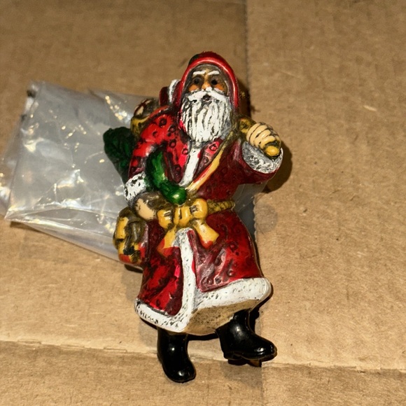 12x Vintage Plastic Old World Santa Christmas Ornaments - Picture 10 of 13